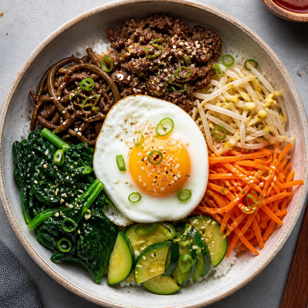 Quick Korean Bibimbap Bowl