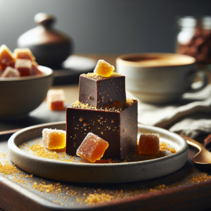 Cocoa Candied Ginger Fudge