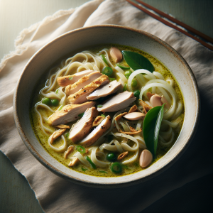 Thai Green Curry Chicken Noodle Soup